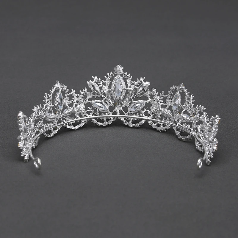 Itacazzo Bridal Headwear Full Of Dazzling Atmosphere Luxurious Exquisite Silver-colour Ladies\' Bridal Wedding Tiara