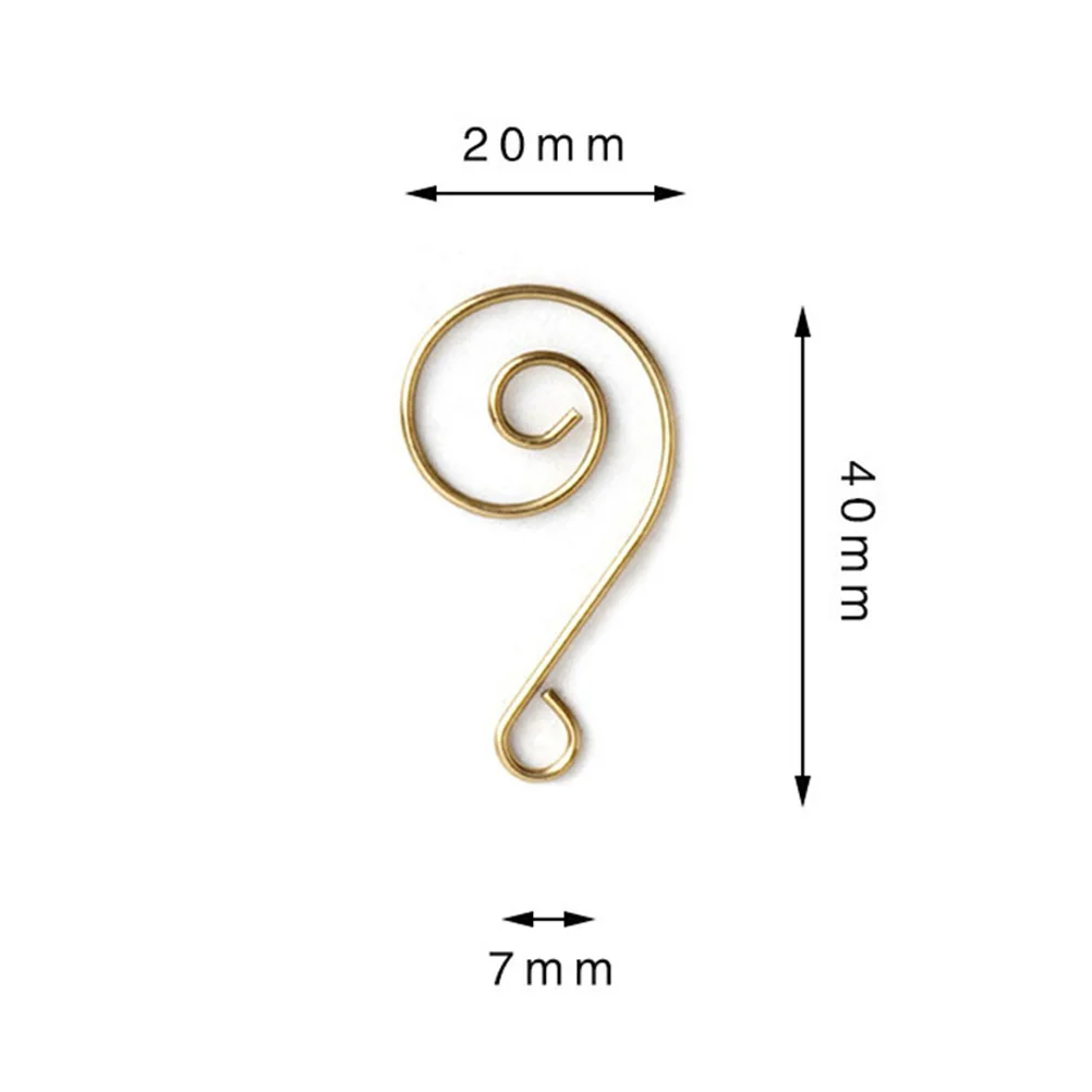

50Pcs Gold Metal Hooks Music Note Design Ornament Hangers for Christmas Tree Wreath Decoration