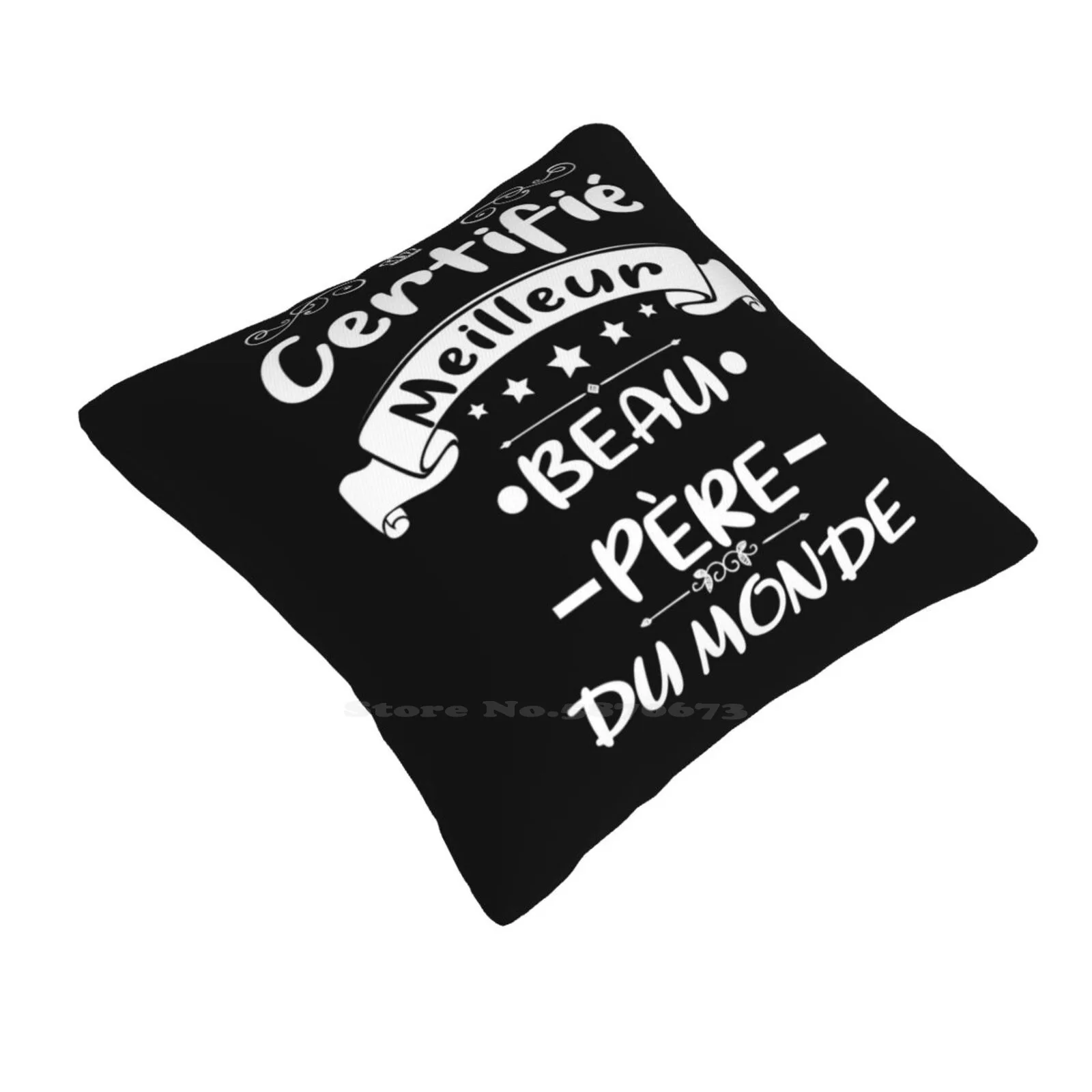 Certifié Meilleur Beau Pe ? Re Du Monde Cadeau Pour Papa Fete Des Peres Pillow Cover Hug Pillowcase Humour Dr ? Le Pour Futur