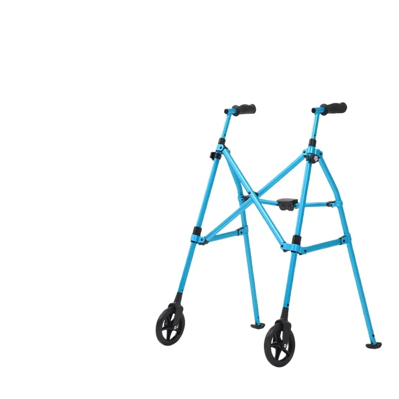 The elderly walker assisted walking walking aluminum alloy non-slip four-corner walker crutches