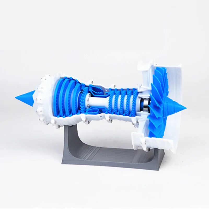 Aero Engine Turbo Fan Engine Model Air Engine Model Electric 3D Printer