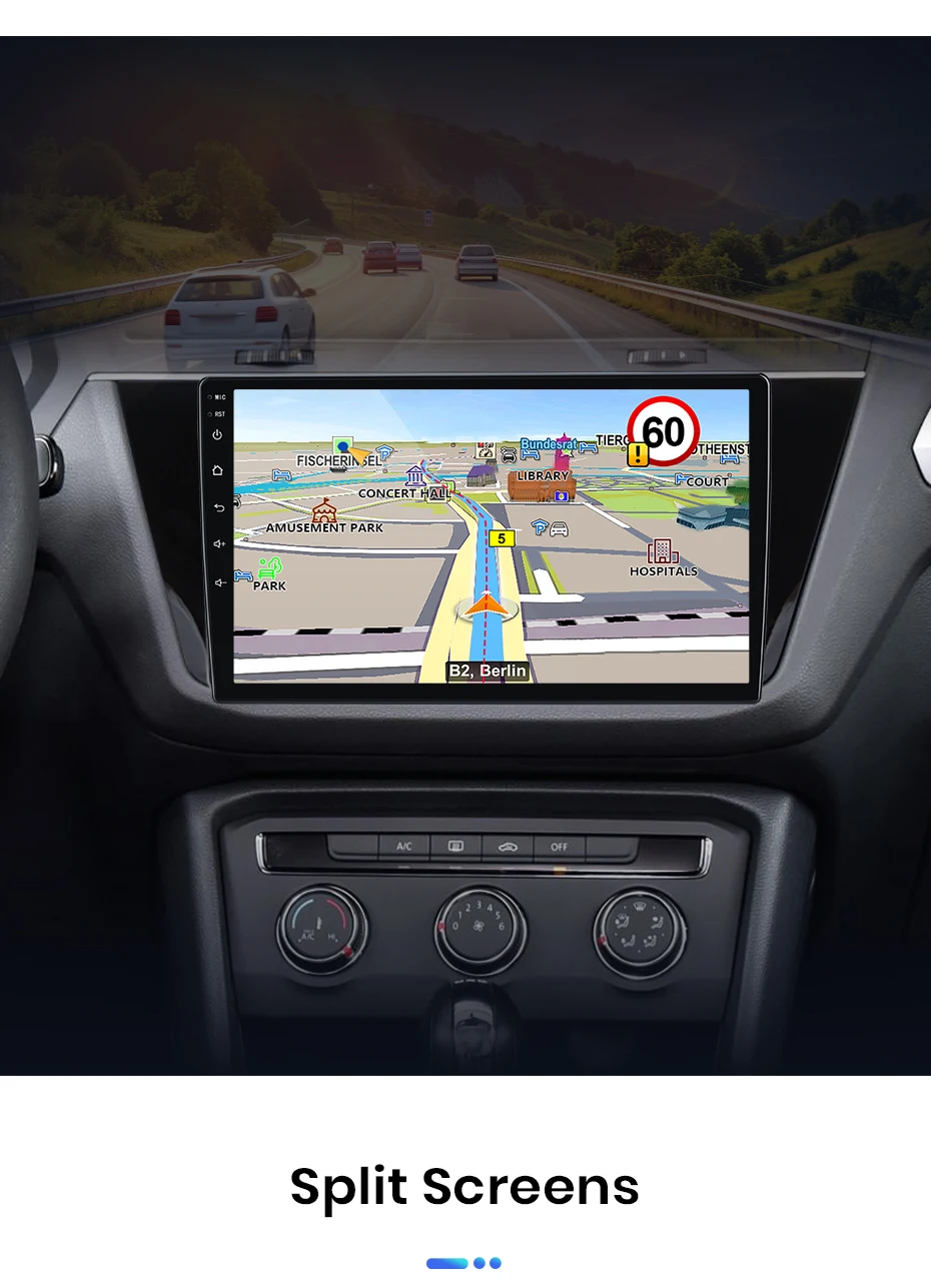 Junsun Autoradio für VW Volkswagen Tiguan 2016 2017 2018 2019 2020 CarPlay Android Auto FM RDS DSP BT GPS Navi SWC HD IPS Touchscreen Plug & Play Multimedia-Player Freisprecheinrichtung Original-Autostil-Haupteinheit – Detail 18