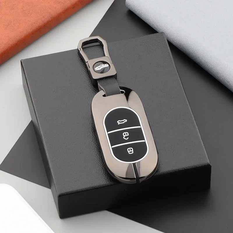 

High-quality Galvanized Alloy Car Key Case Cover Keychain for AITO M5 M7