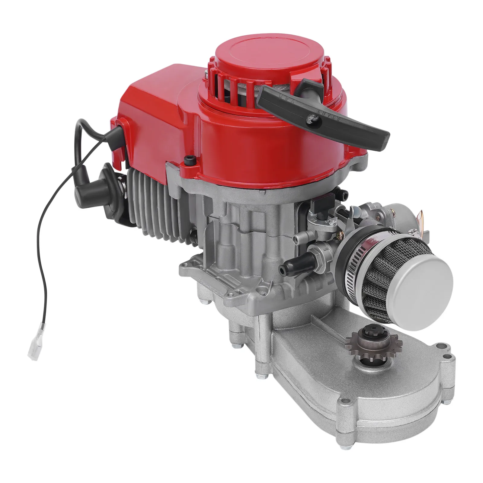 49cc Zweitaktmotor Einzylinder Zugseil Startmotor 2-Takt-Motor Motor für Mini Dirt Bike und Pocket Motorrad