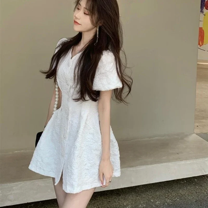Dress Women S-3XL Design Romantic Mini Party Clothing Sundress All-match Elegant Girls Sweet Aesthetic Popular Платье Женское