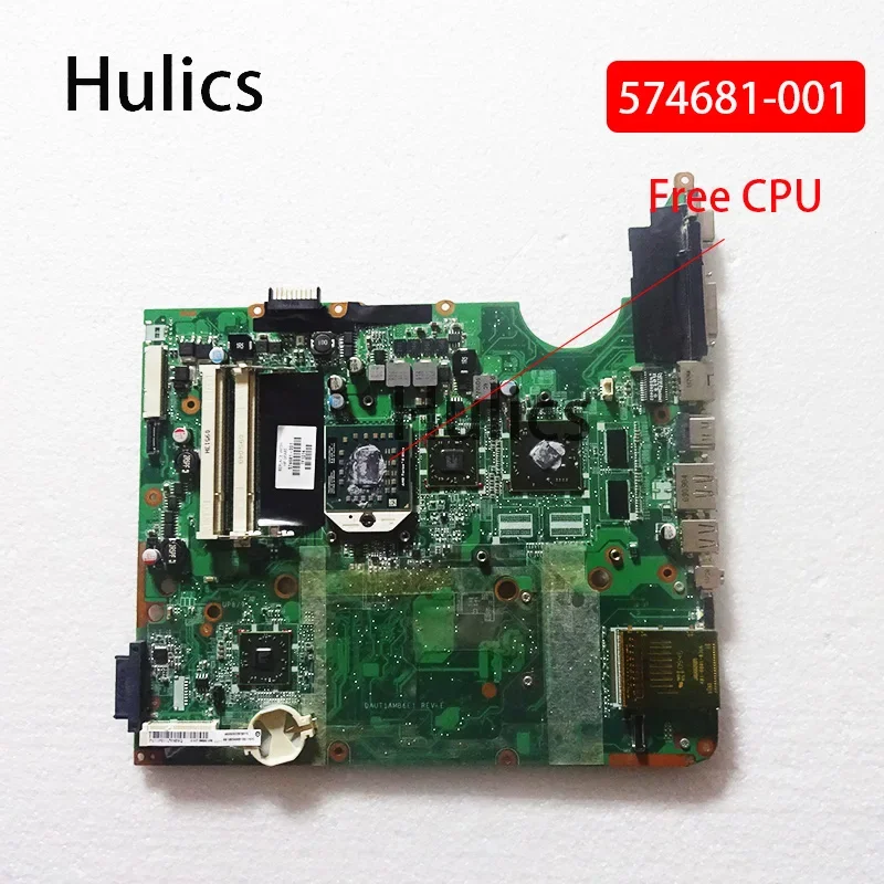 

Hulics б/у 574681 -001 для материнской платы ноутбука HP DV7 DV7-3000 DAUT1AMB6E0 DAUT1AMB6E1, материнская плата, бесплатный процессор