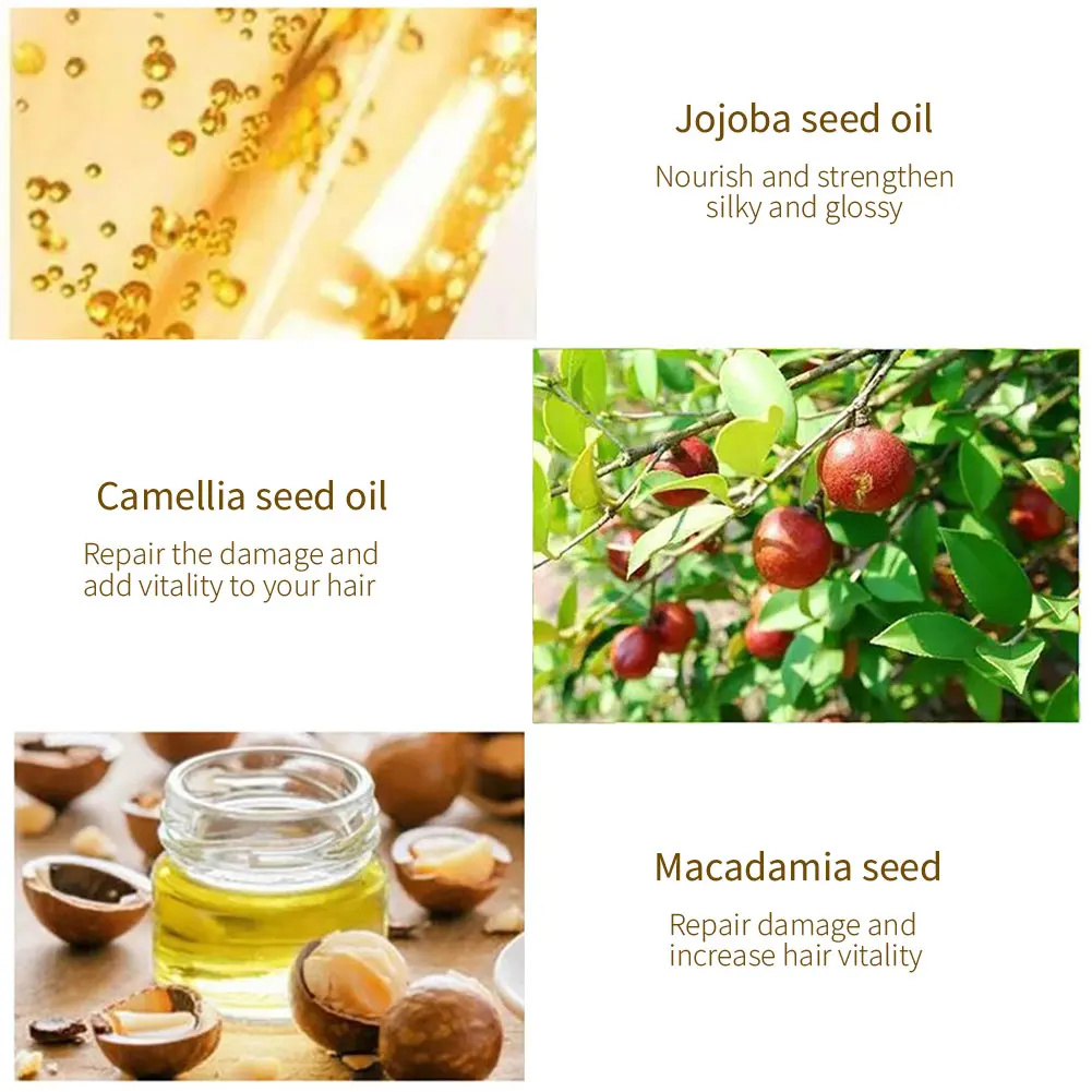 5 قطعة السلس حريري الشعر فيتامين كبسولة الكيراتين مجمع النفط العناية بالشعر إصلاح التالفة الشعر المصل مكافحة فقدان الشعر المغربي النفط