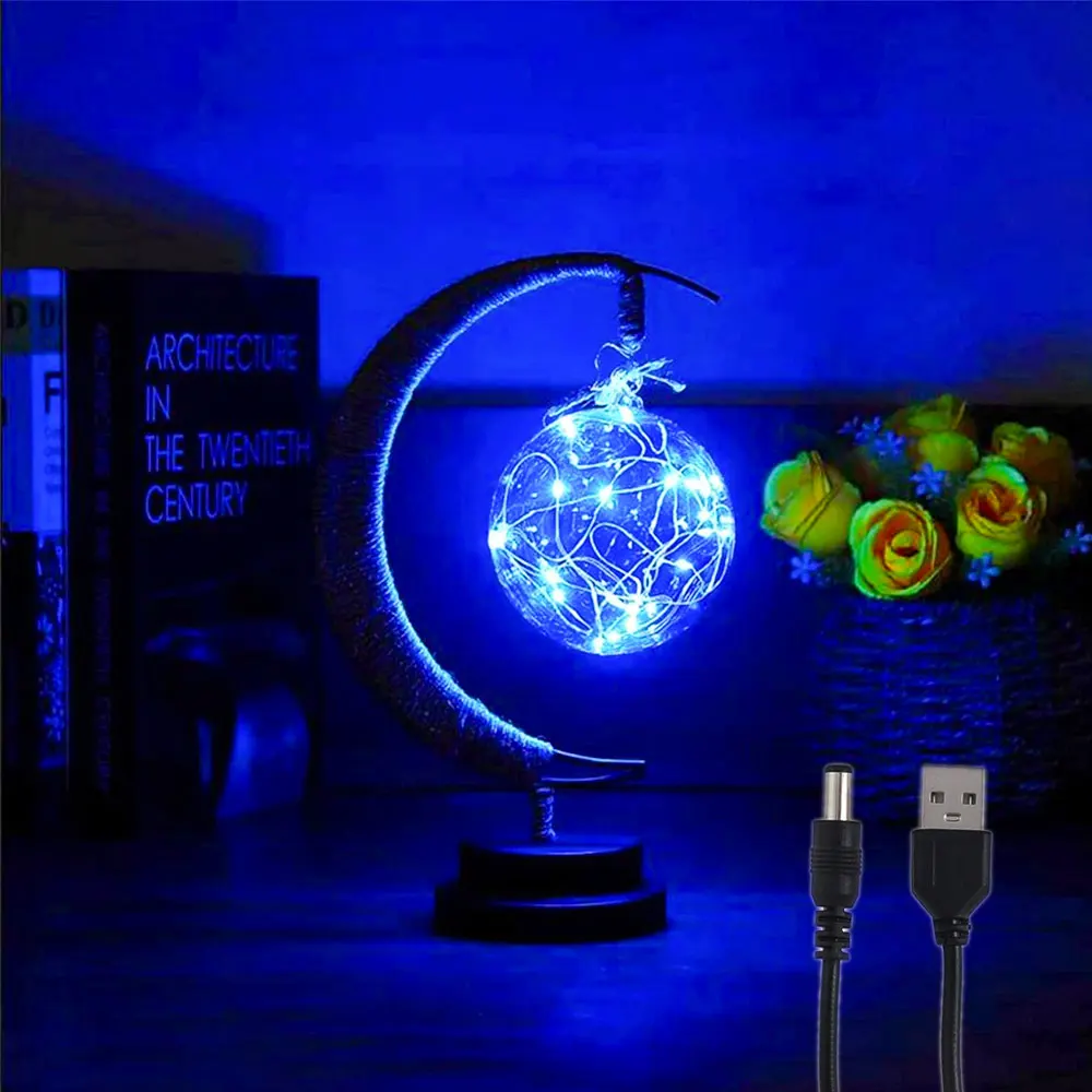 

SGROW LED Moon Lamp Night Lights EID Mubarak Ramadan Decoration Table Lamps Night Light Home Decoration Sleeping Bedside Light