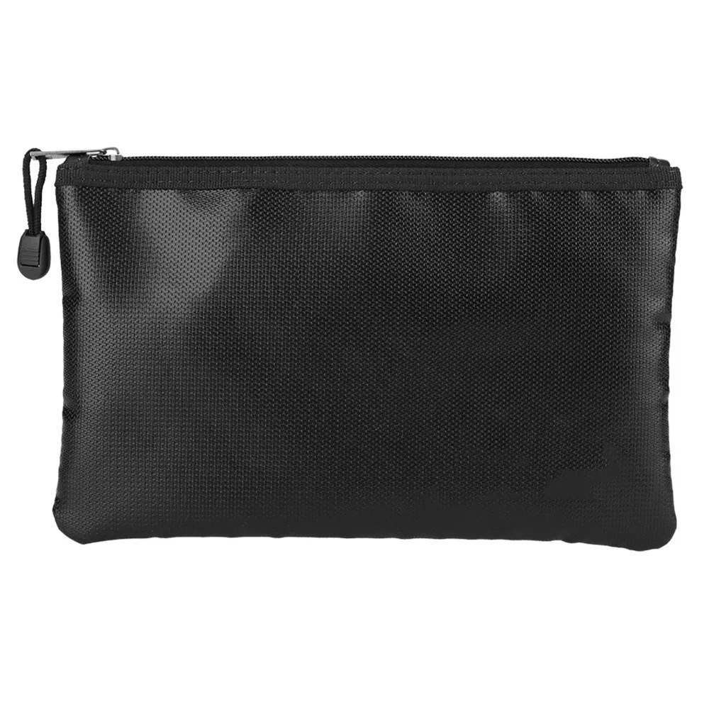 Durable 27x16cm Document Bag Waterproof Lightweight Passport Wallet Money Organizer