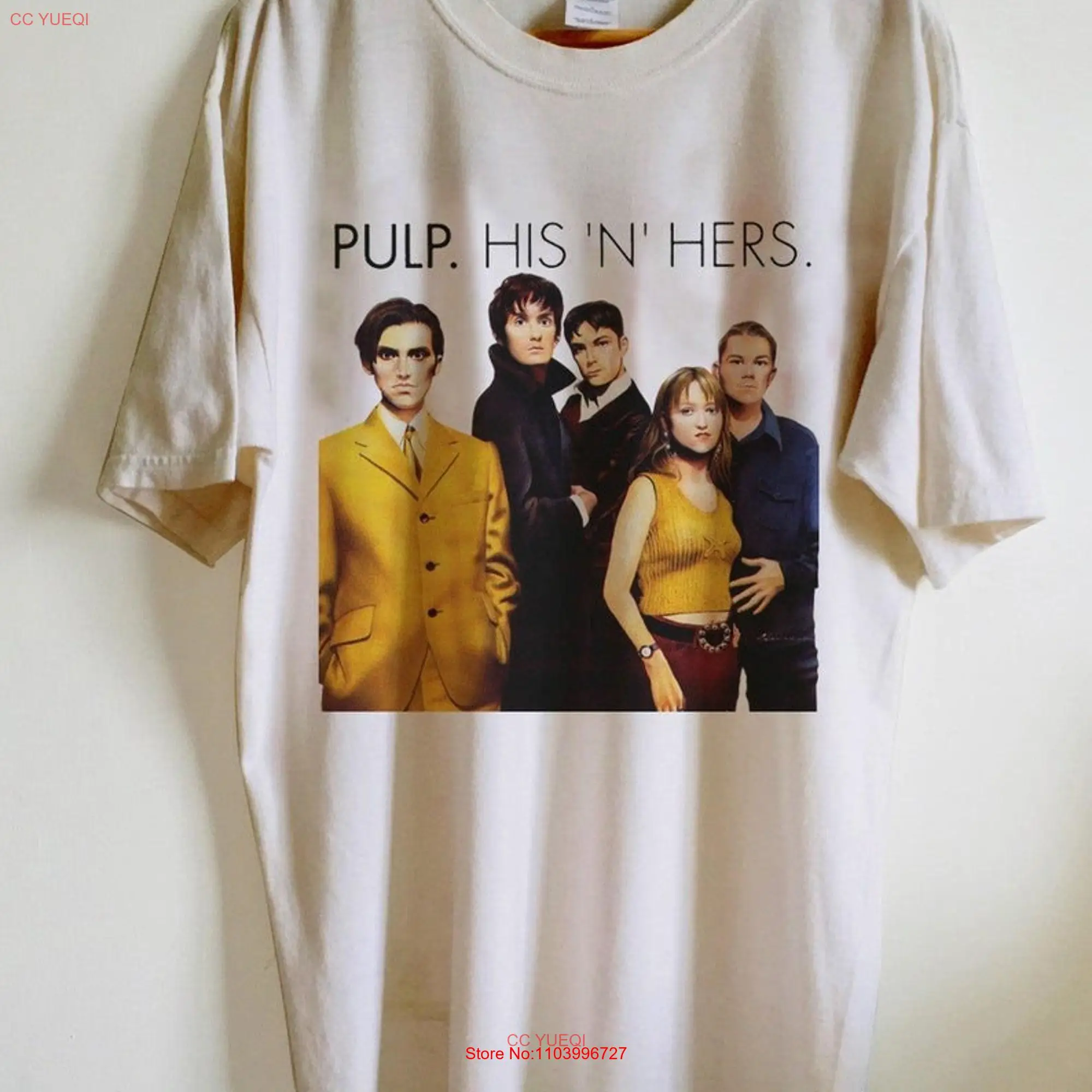 PULP His 'n' Hers Tour 1994 T Shirt Rock Band and Her '94 90s Music long or short sleeves