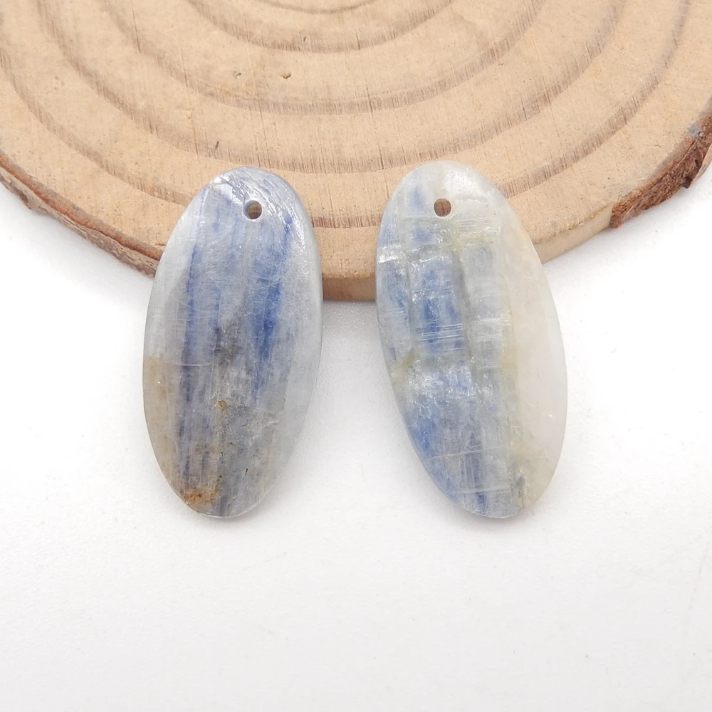 Natural Blue Kyanite Fashion Woman Earring Beads,Gemstone Earrings Beads For Jewelry DIY Making