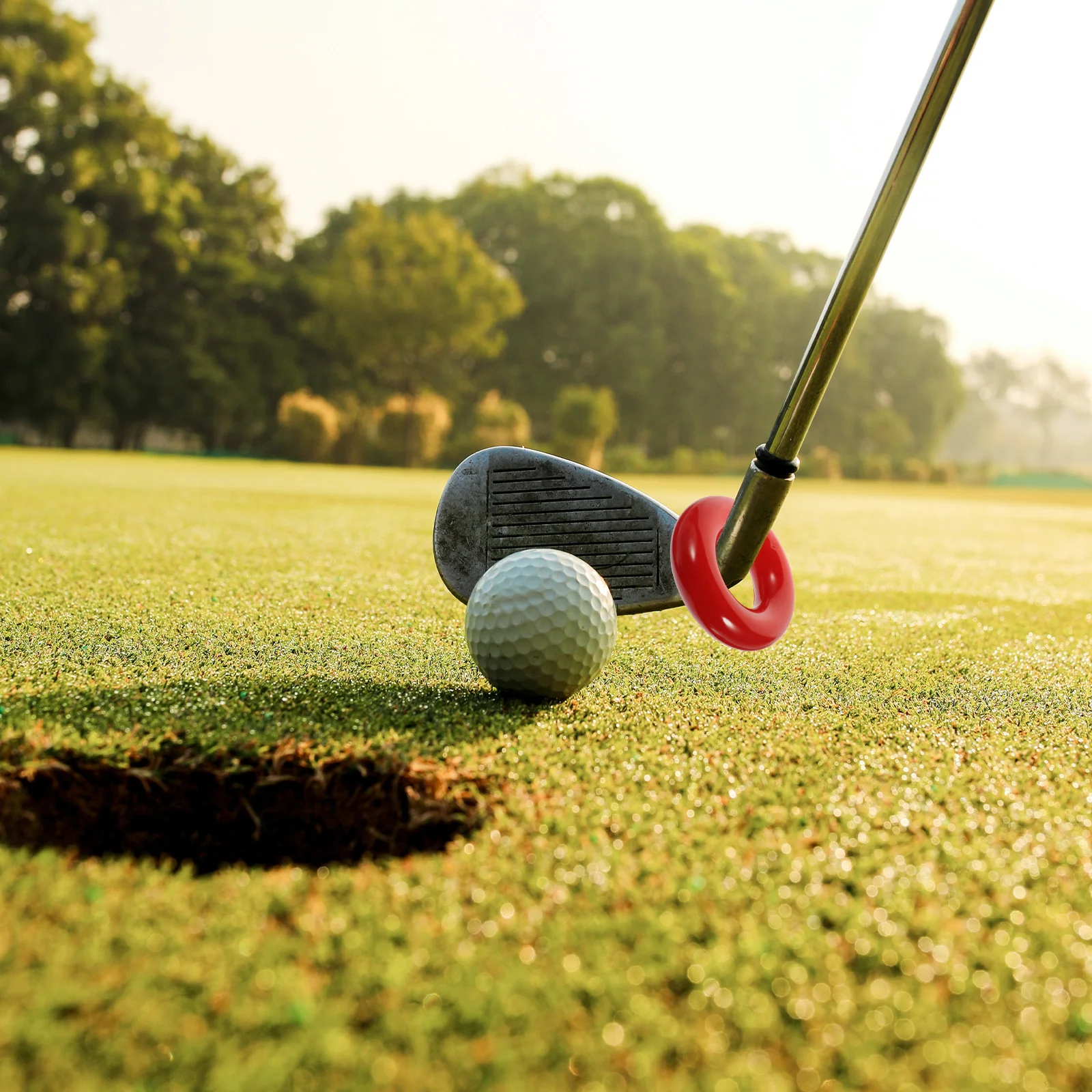 2 Pcs Golf Ball Weight Ring Golfing Training Tool Iron Weighted Portable Golfs Clubs Red Practice Tools