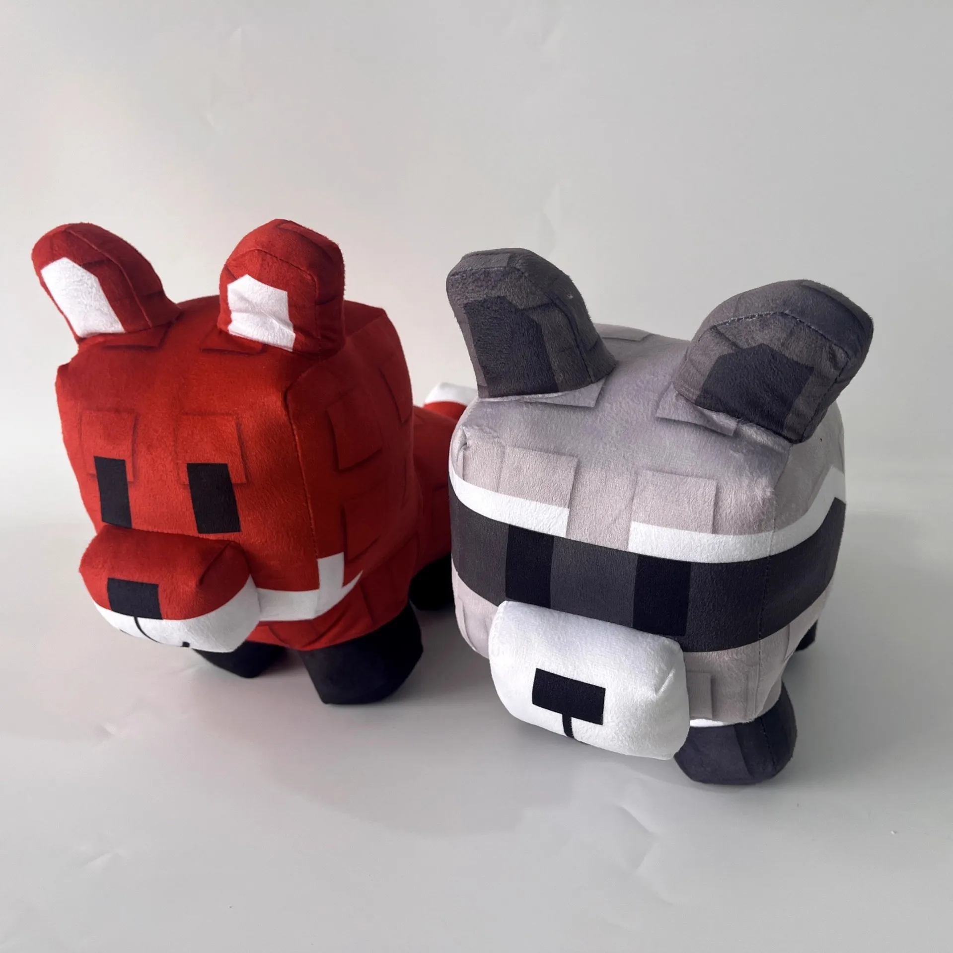 Grandir un jardin 25CM jeu loup jouets en peluche dessin animé raton laveur renard poupées en peluche animaux oreiller peluche jouet enfants cadeaux d'anniversaire