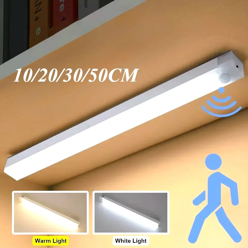 PIR Motion Sensor Portable Rechargeable Led Lamp Portable Indoor Lighting USB Lamps Lights Battery Light