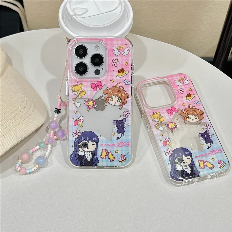 Anime Card Captor Sakura Cerberus Phone Case for iPhone 13 14 15 16 Pro Max 12Pro MAX Tomoyo Daidouji KINOMOTO SAKURA Cover