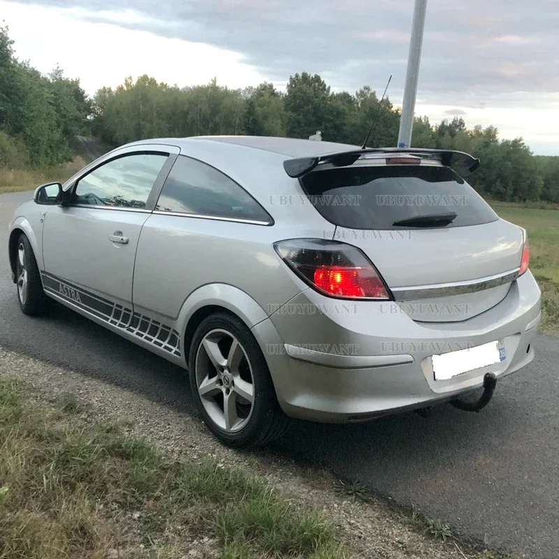 Für opel/vauxhall astra h5.9-2004 spoiler abs kunststoff kohle faser optik schwenk dach heckflügel körper kit zubehör