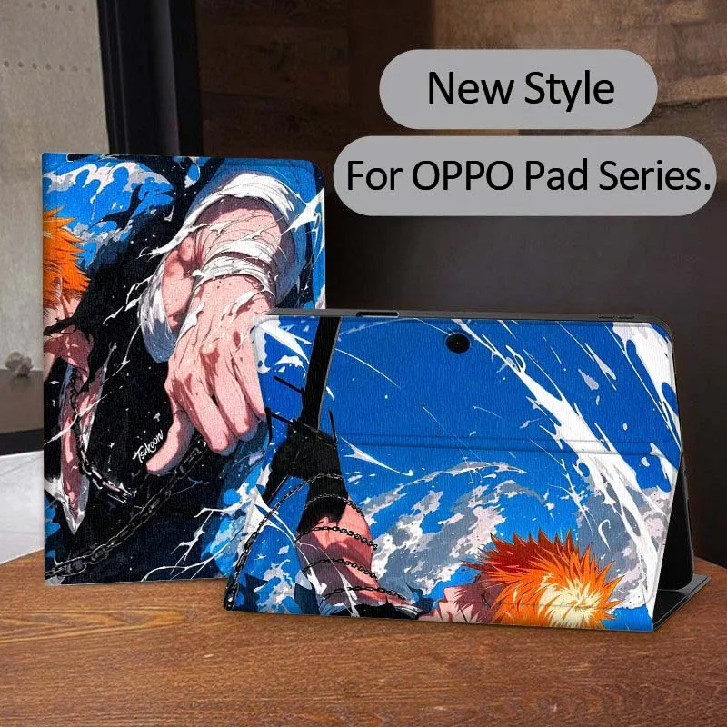 

B-Bleachs Anime Art Tablet Case For OPPO Pad 2 3 4 11 SE X Air 2 Neo Pro 12.1 10.36 11 11.4 13.2 Inch