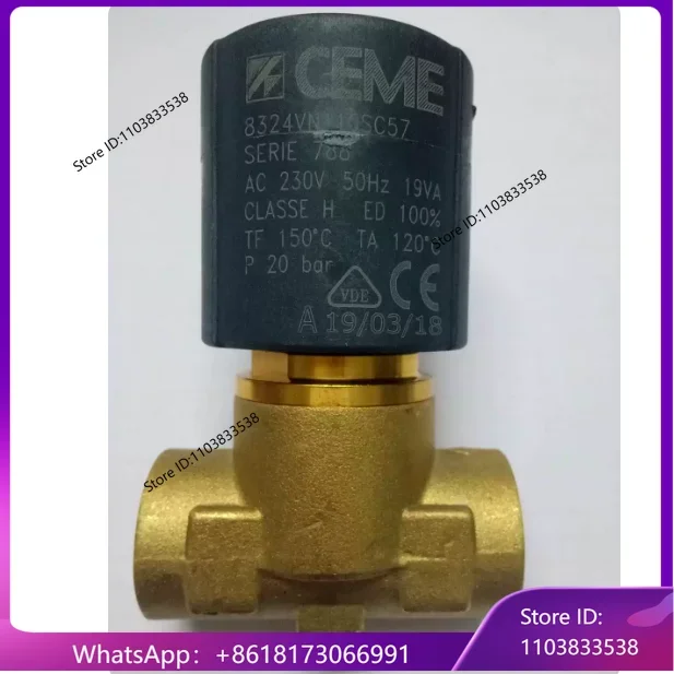 Italy CEME solenoid valve 8324 TYPE 788 230V high temperature solenoid valve