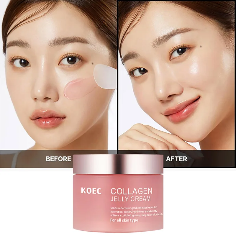 100g Collagen Jelly Face Cream,Niacinamide Moisturizing Brightening Facial Mask Lotion,Korean Skin Hydrating Anti-Aging Serum