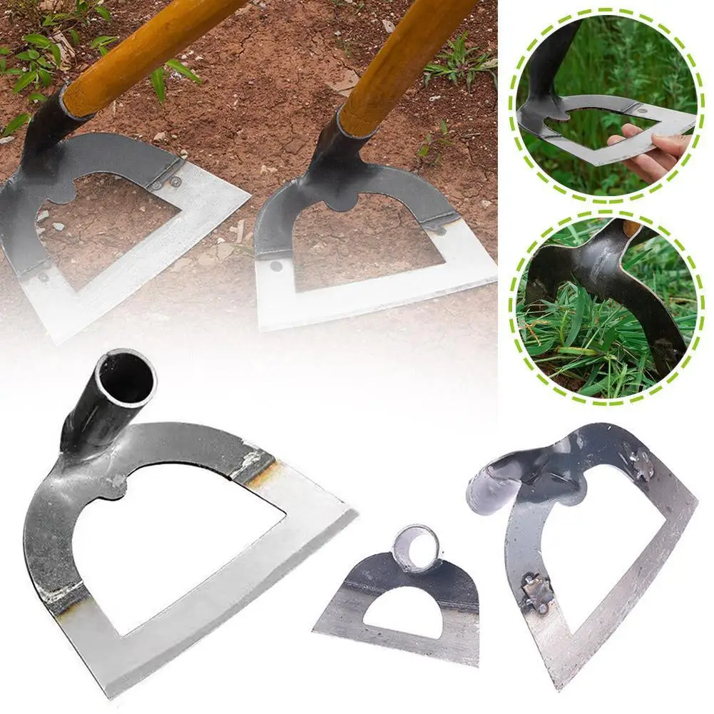 Hollow Weeding Hoe Rake Labor-saving Weeding Loosening Artifact Harrow Handheld Steel Long-handle Hoe Farm Agricultural Tool