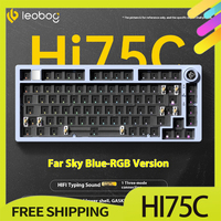 LEOBOG Hi75C Mechanical Keyboard Three Mode Hot Swap RGB Gasket Aluminium Alloy With Knob Hi75C Keyboard Kit Customized PC Gamer