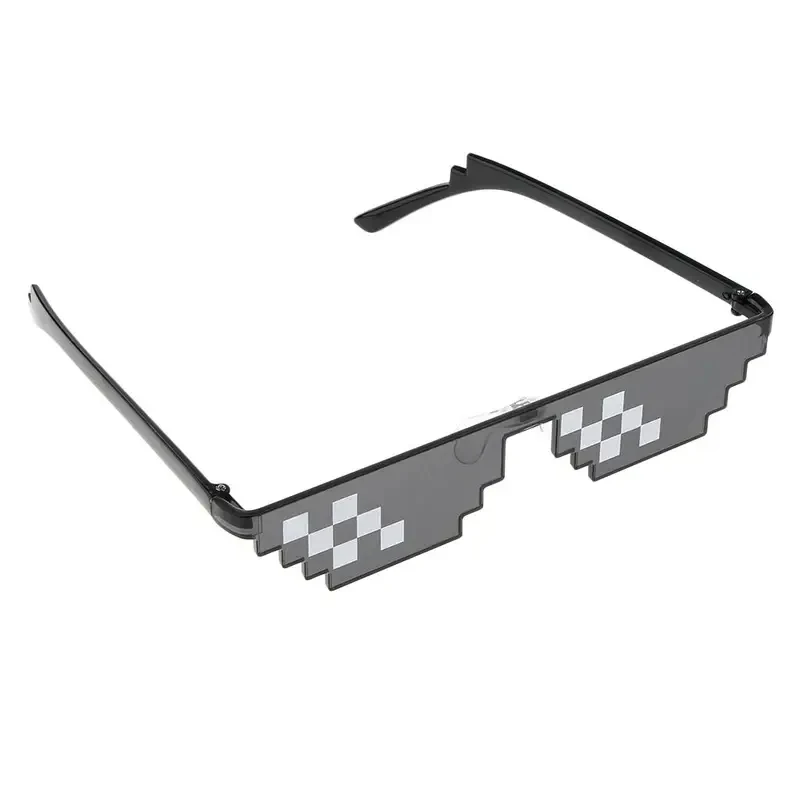 1/2/3/4/5/6pcs Funny Mosaic Sunglasses Square Frame Costume Eyewear Holiday Photo Props for Adult Kids Parties