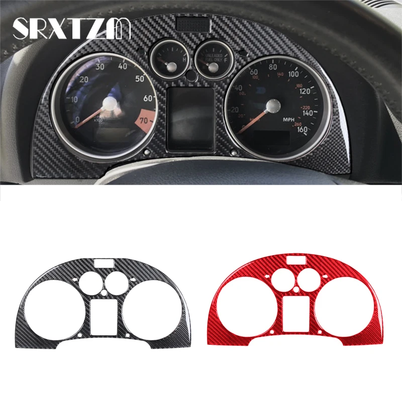 For Audi TT MK1 8N 2001 2002 2003 2004 2005 2006 Interior Car Speedometer Panel Carbon Fiber Cover Instrument Pointer Sticker