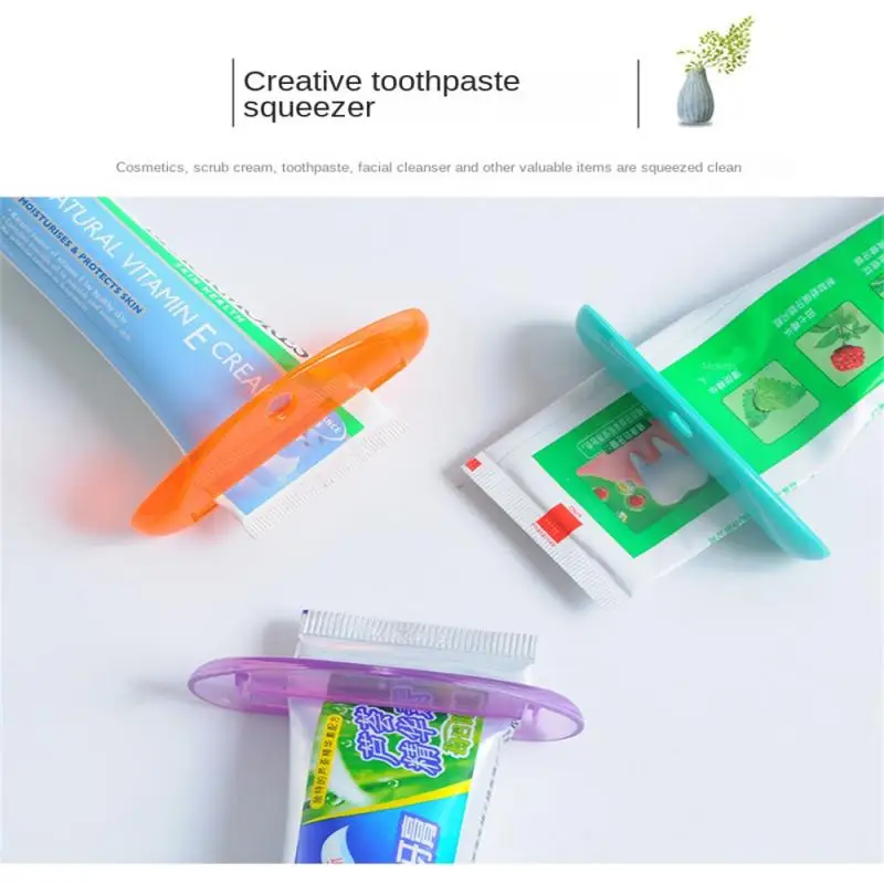 Toothpaste Squeezer Manual Squeezed Toothpaste Tube Clips Multifunction Facial Cleanser Dispenser Squeezer Bathroom Accessories
