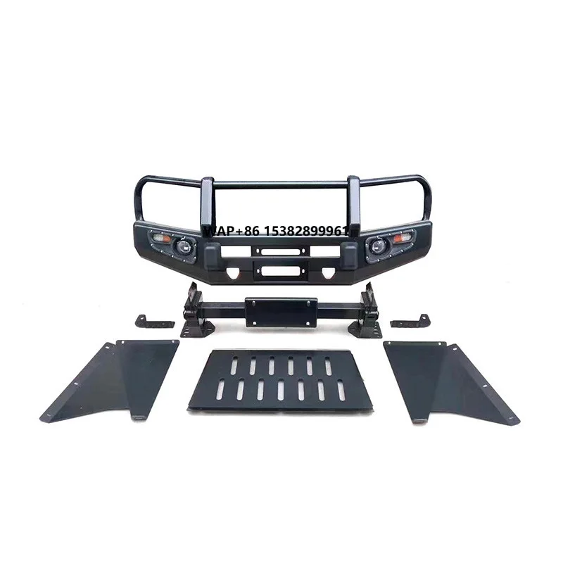 

LC150 Steel Front Bullbar Bodykit for Land Cruiser FJ150 Prado 150 Pickup 4x4 Offroad Rear Upgrade with New Fog Light Cut-Outs