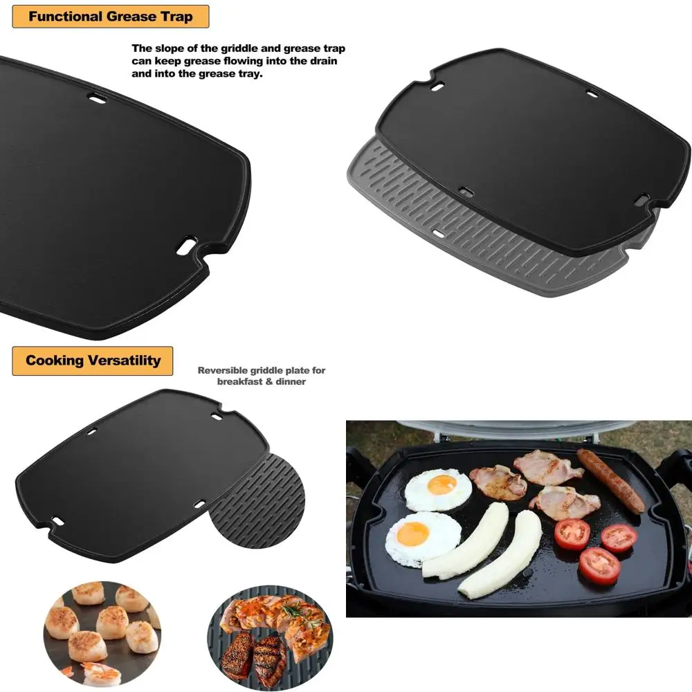 

Replacement Parts for Cast Iron Full Size Griddle Reversible Flat Top Grill Griddle Insert Plate Series 396000 566002 Grill Part