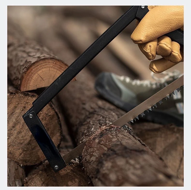 1pc ao ar livre liga de alumínio dobrável serra de acampamento bc multi-função hand-held serra de acampamento portátil manual de madeira viu ferramenta de sobrevivência