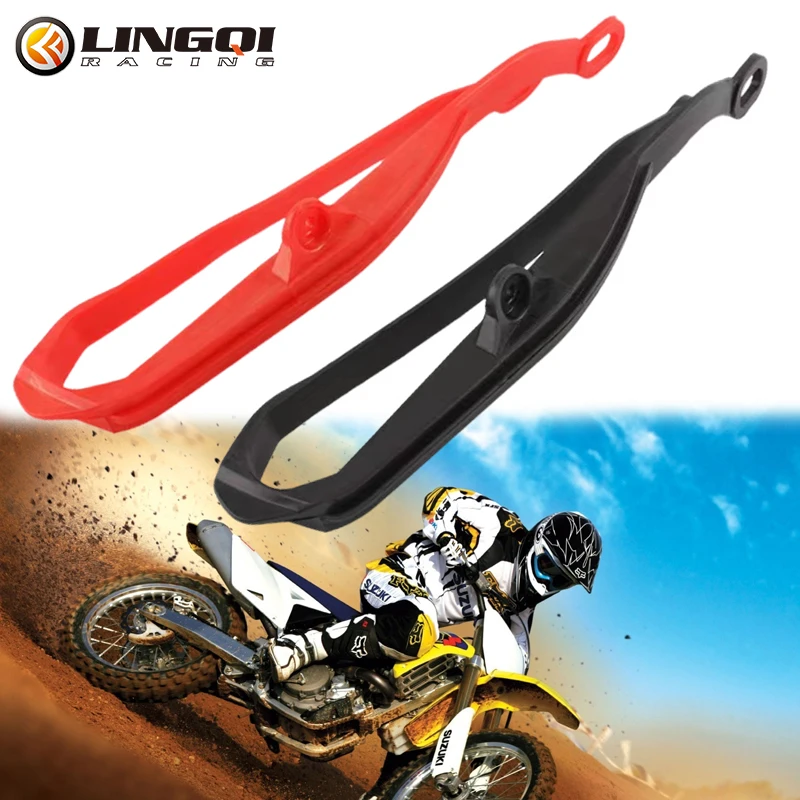 LINGQI RACING Motorcycle Chain Swingarm Chain Guide Slider Roller For Kayo T2 T4 T6 250 250cc Dirt Pit Bike Motocross Motorbike