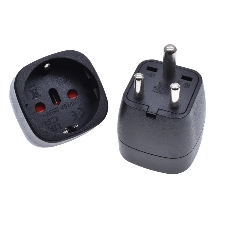 India small South Africa three round converter plug embedded European standard German Swiss Brazilian Italian socket