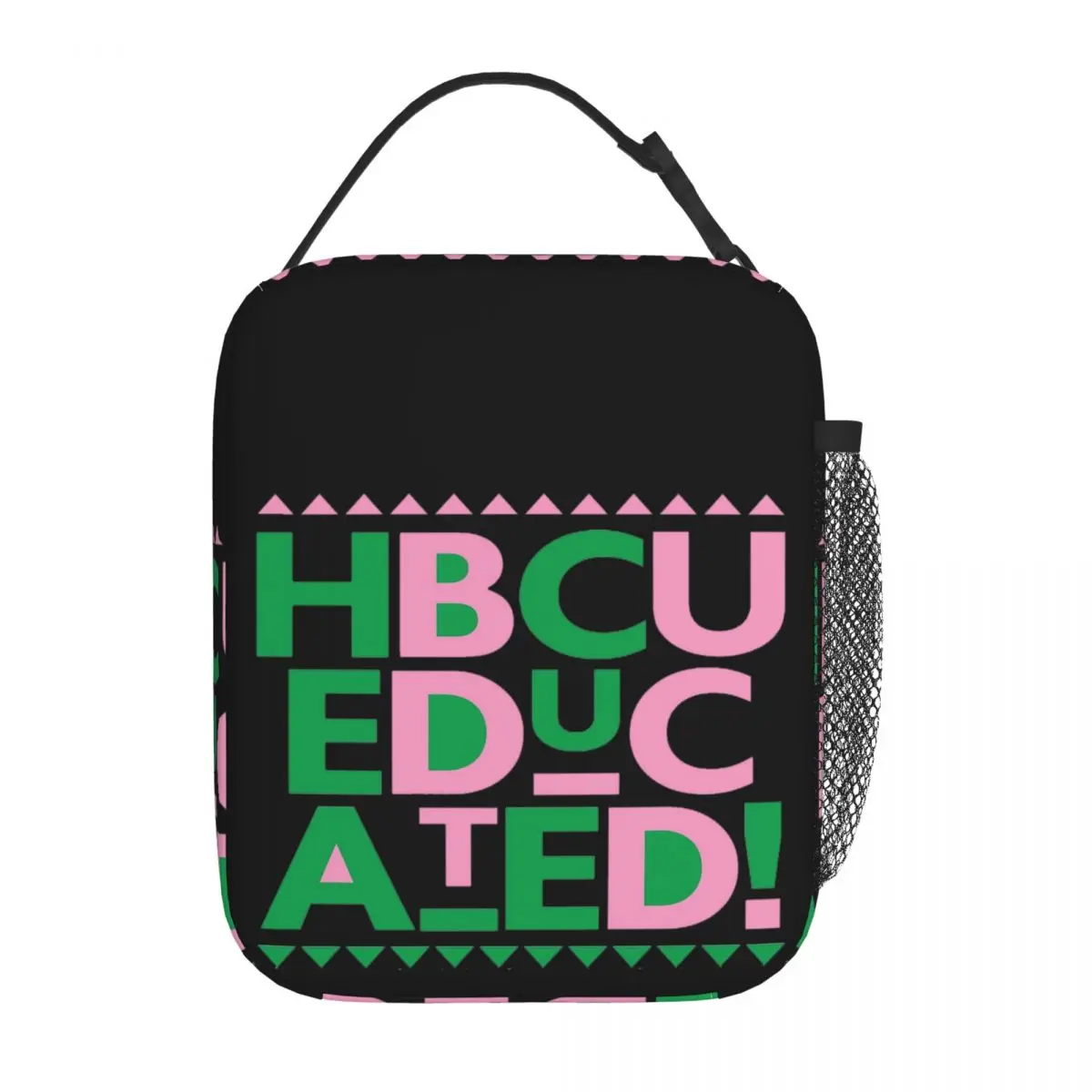 AKA HBCU Educated Insulated Lunch Bag for Women Children Portable Food Boxes Thermal Lunch Box Tote