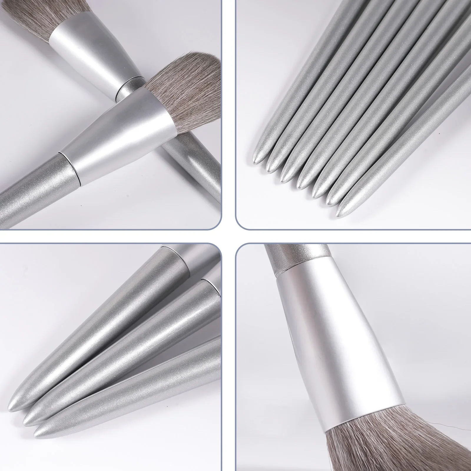 Pelo sintético súper suave, herramienta de maquillaje con mango de madera de alta calidad, juego de brochas de maquillaje para sombra de ojos, herramientas de maquillaje cosmético