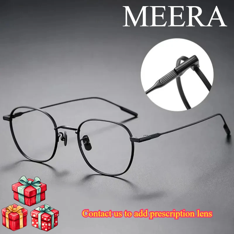 Japanese Handcrafted Glasses Frame Ultra Light Comfortable Prescription Eyewear Titanium Trendy Eyeframe Optical Eyeglasses