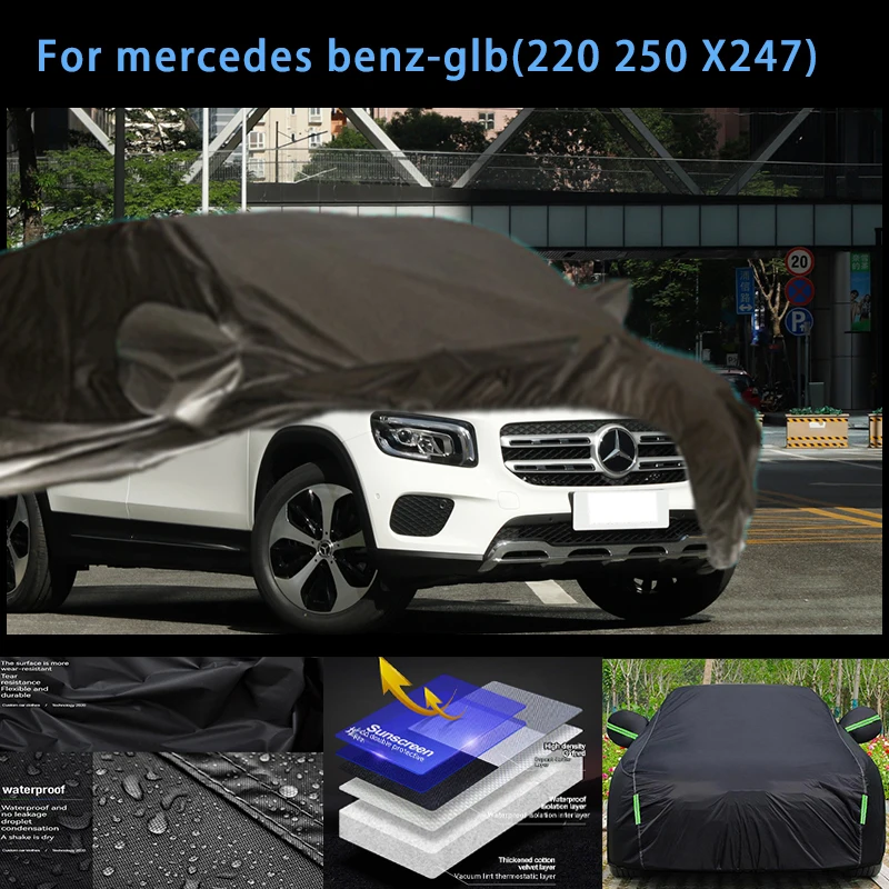 

For glb 200.250x247 Outdoor Protection Full Car Covers Snow Cover Sunshade Waterproof Dustproof Exterior Car accessories