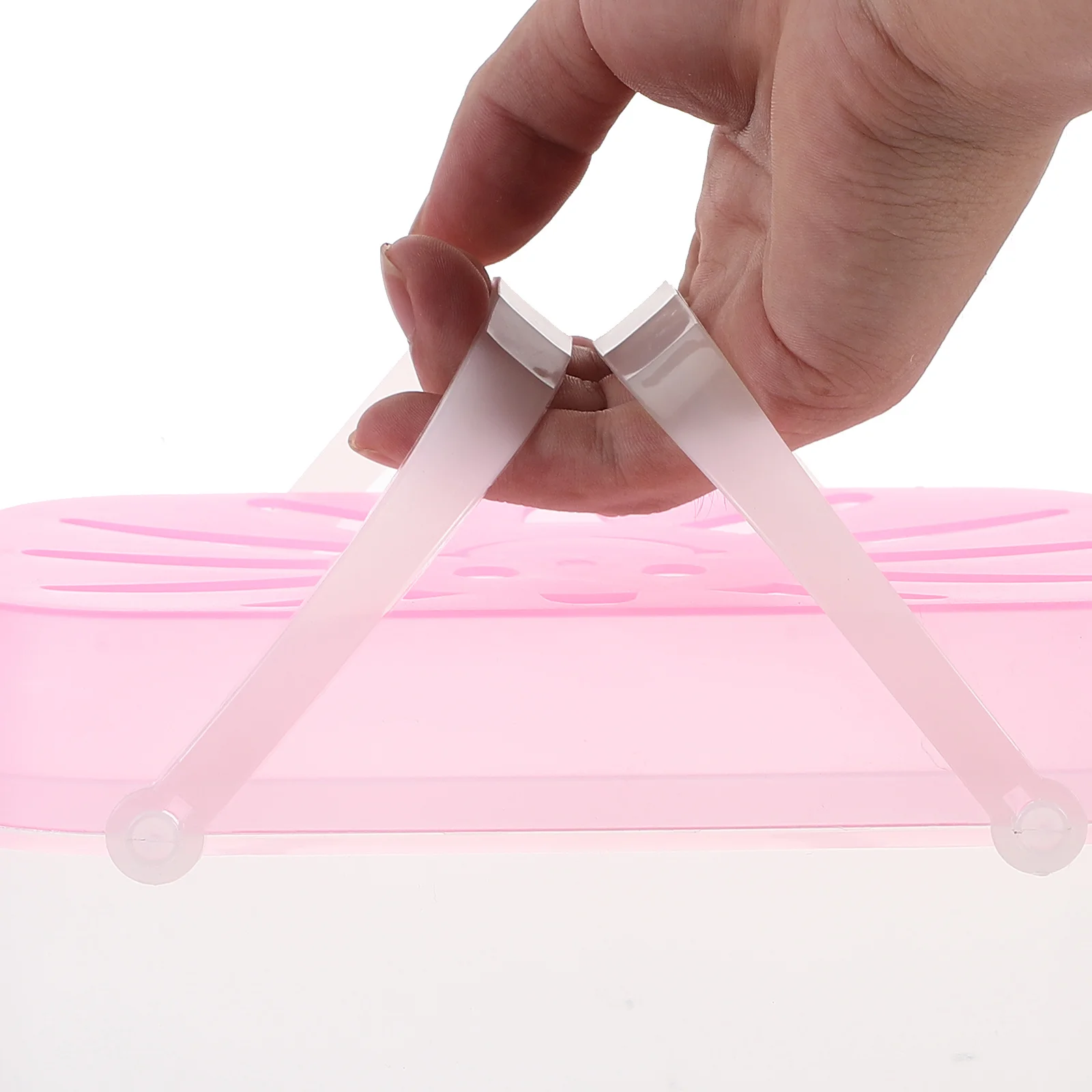 

Portable Transparent PP Plastic Fish Tank Small Pet Nest Durable Practical Home Office Decoration Random Color