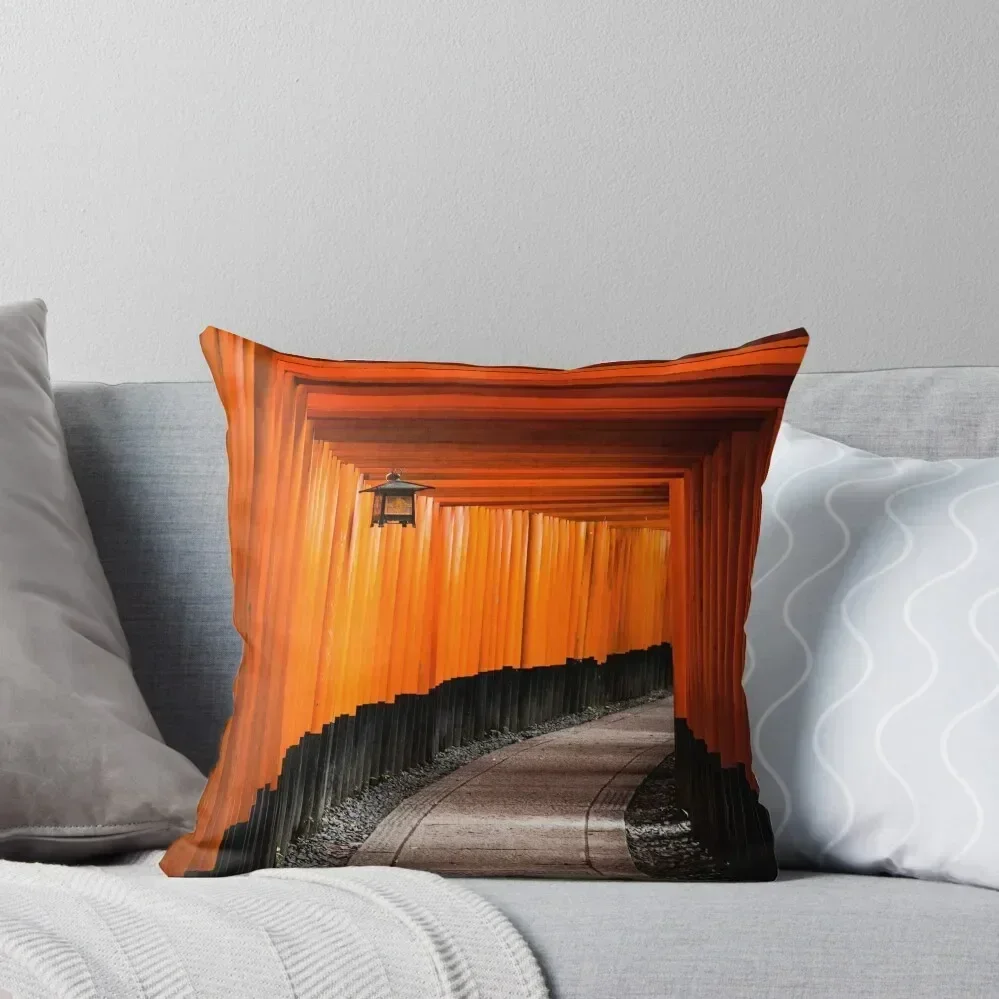 Fushimi Inari Taisha en Japón, funda de cojín para cojines de sofá, funda de almohada de Año Nuevo