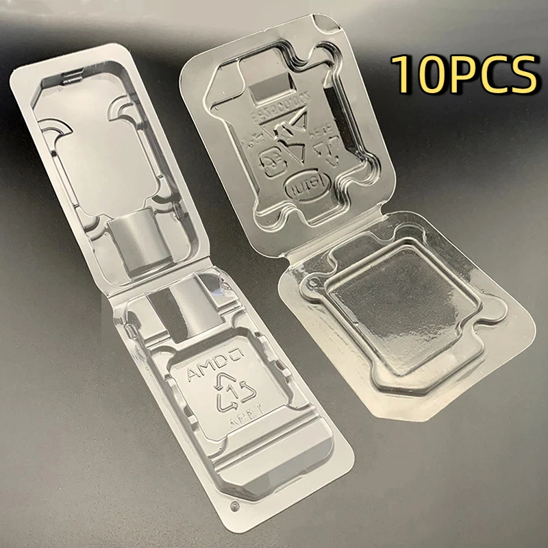 10Pcs CPU Clamshell Tray Box AMD Case Holder Protection For AMD 754 905 938 939 AM2 AM3 FM1 FM2