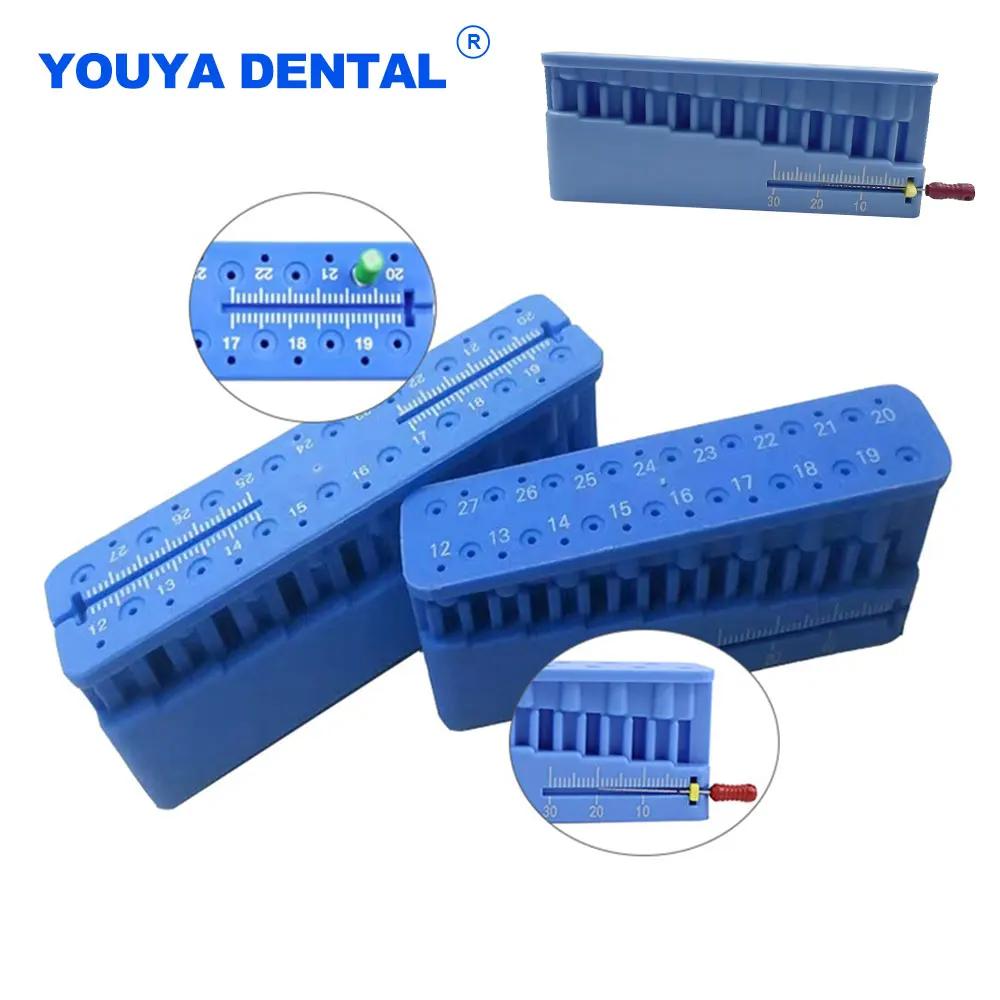 1Pcs Dental Mini Endo Measuring Endodontic Endo Block Files Stand Ruler Dispenser Dentist Instrument Measure Ruler Tool