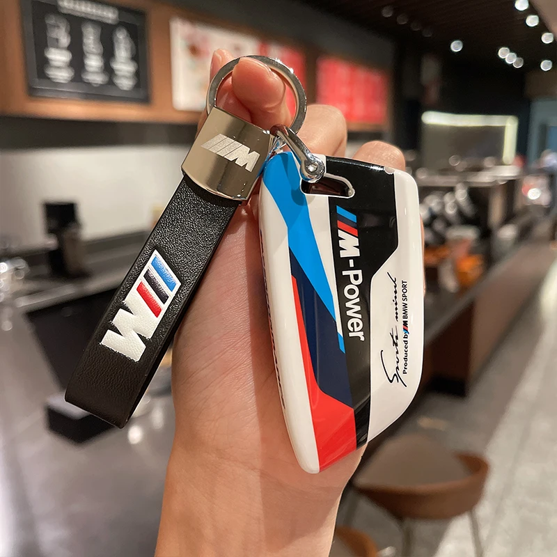 Car Key Case Cover For BMW 1 2 3 5 6 7 8 Series X1 X2 X3 X4 X5 X6 X7 Z4 3 4 Buttons Auto Remote Shell Protect Accessaries