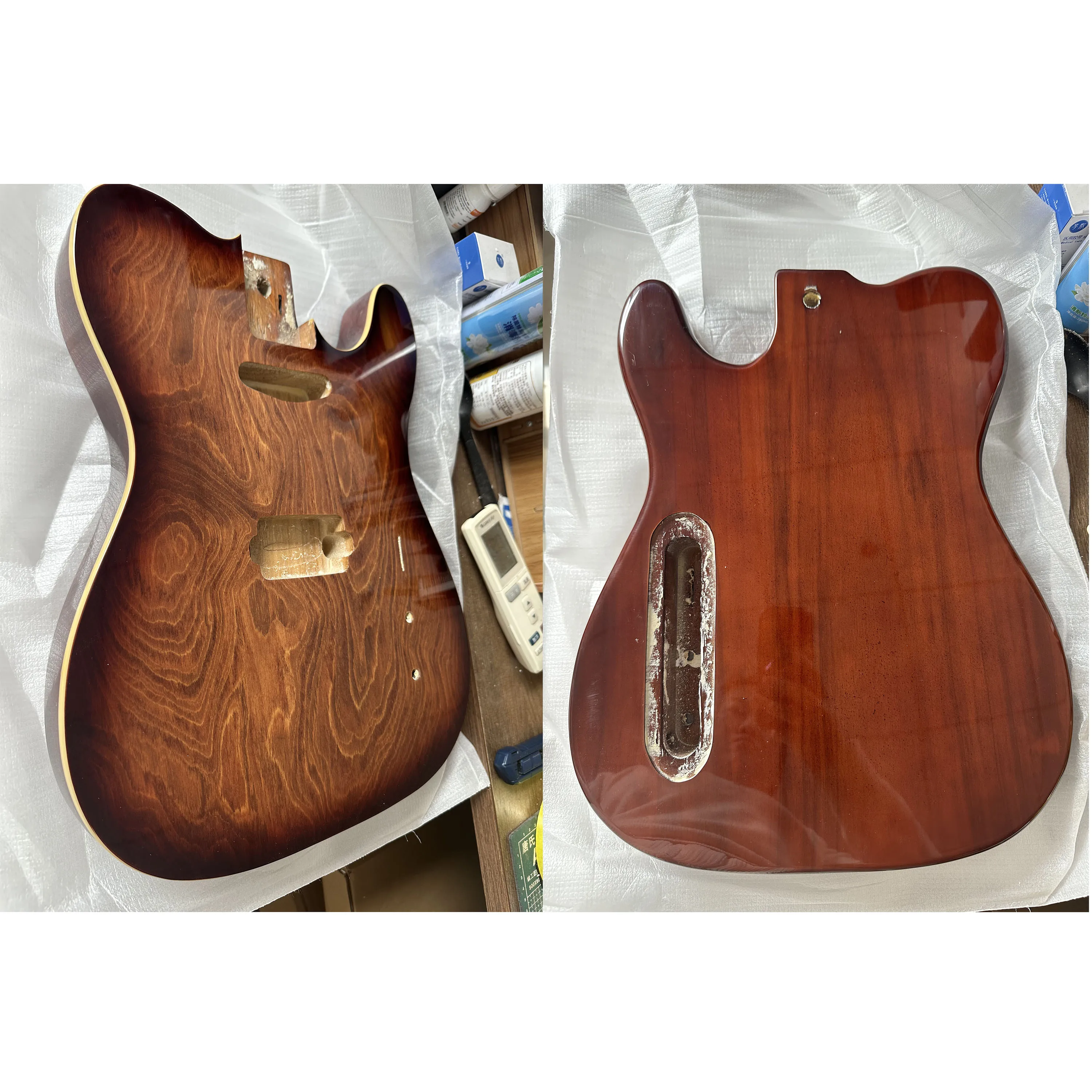 magnifique-corps-de-guitare-en-bois-de-panlownia-avec-bord-brut-finition-brillante-piece-de-luthier-pour-bricolage-quelques-rayures-poche-de-57-cm