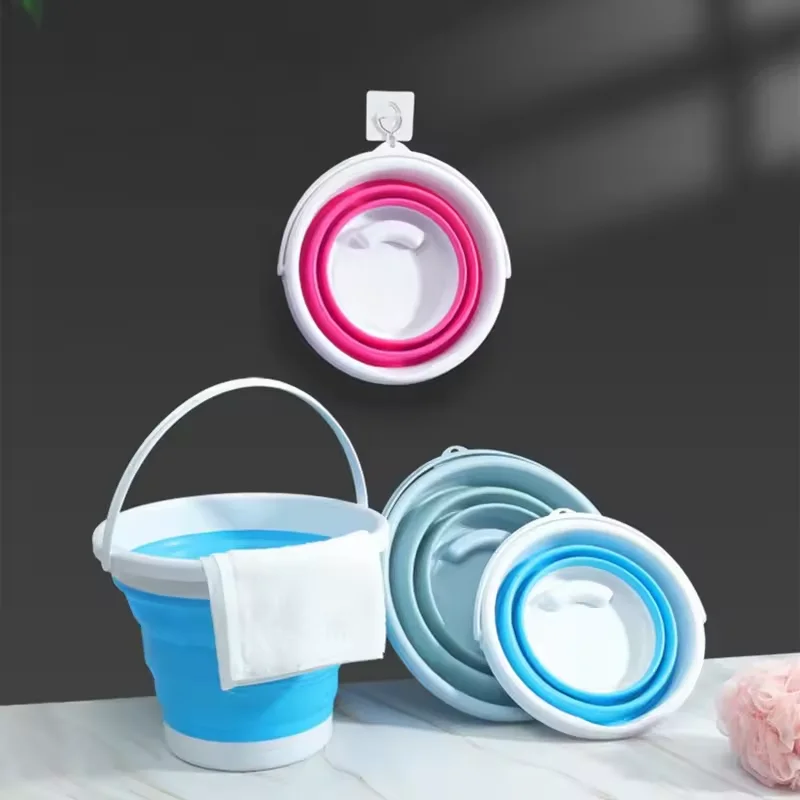 3L Collapsible Bucket Portable Folding Water Bucket Car Washing Fishing Bucket Household Plastic Travel Outdoor Camping Bucket