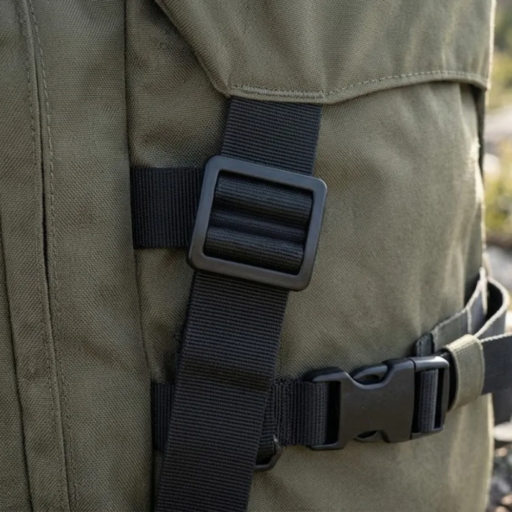 5/100Pcs 20-50mm Tri-Glide Ring Metal Buckles Backpack Strap Adjust Clasp Webbing Connect Hook Dog Collar Slider Belt Buckle