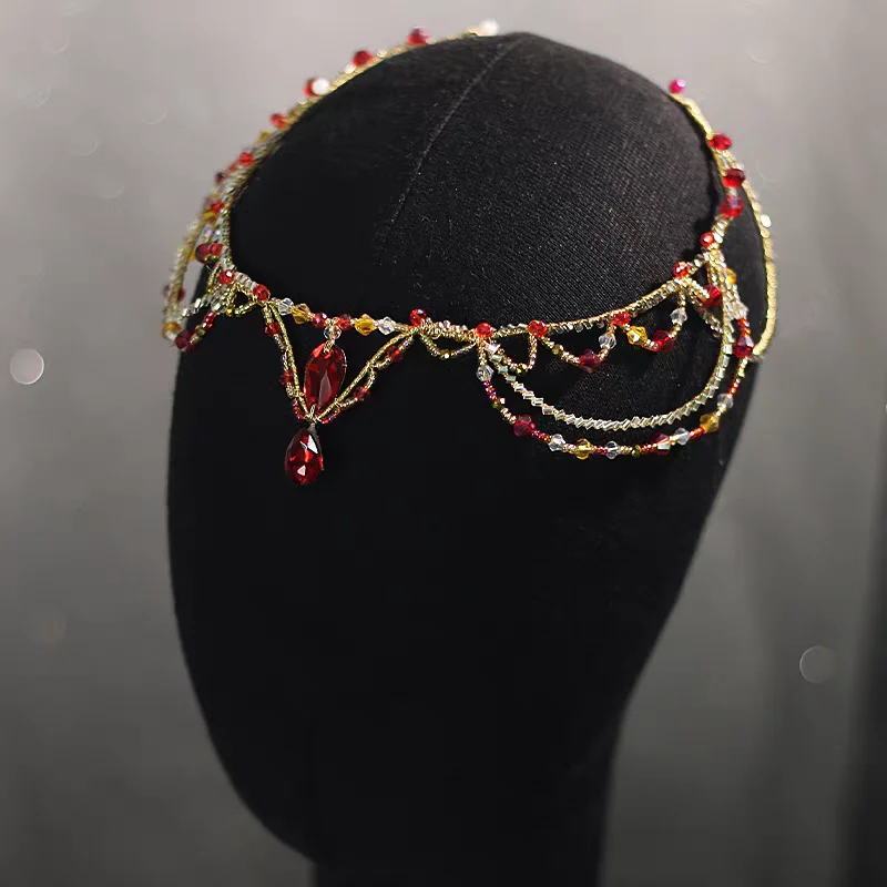 

Ballet performance rope crown headwear professional handmade customization ultra lightweight children's crown for girls