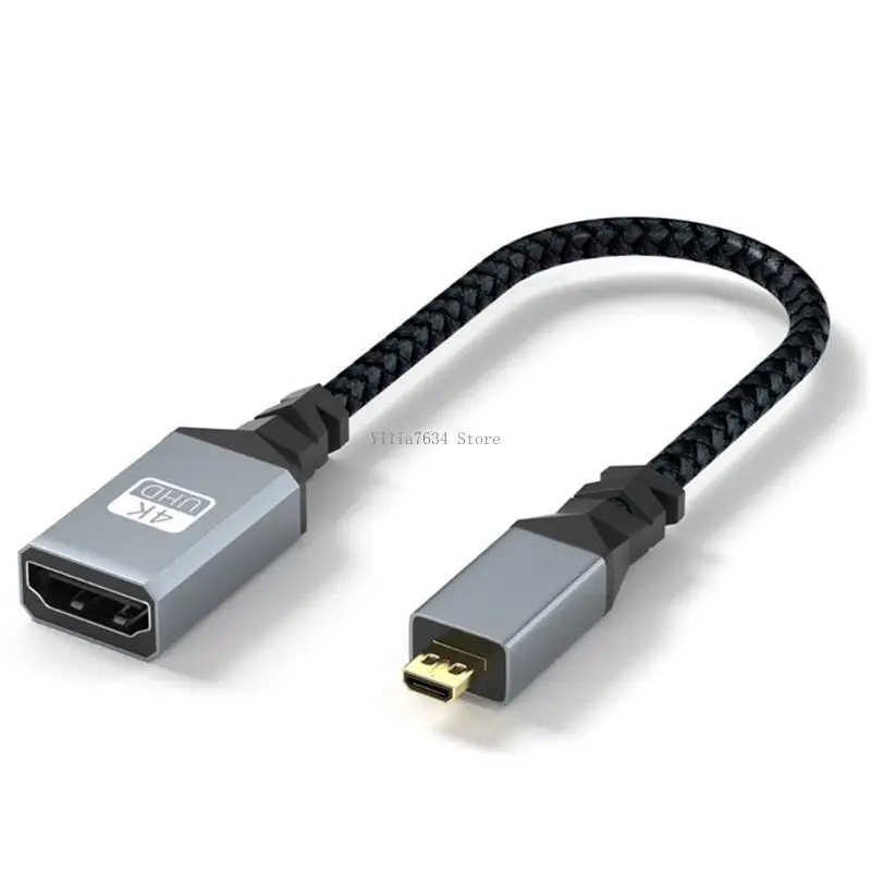 

Flexible 6x2.3mm to 14x4.5mm Video Cable, 4K Resolution Support, 90 Degree Connection for Cameras, Camcorders