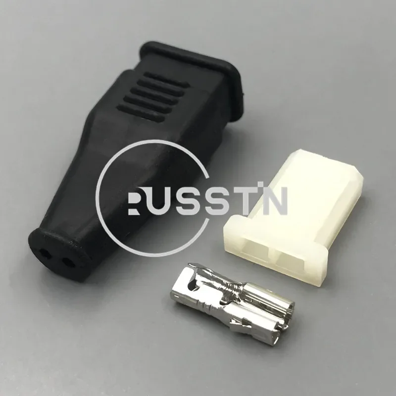 1 Set 2 Way 2.8mm Auto Plug Cable Electrical Socket AC Assembly Car Modification Connector - Detail 1