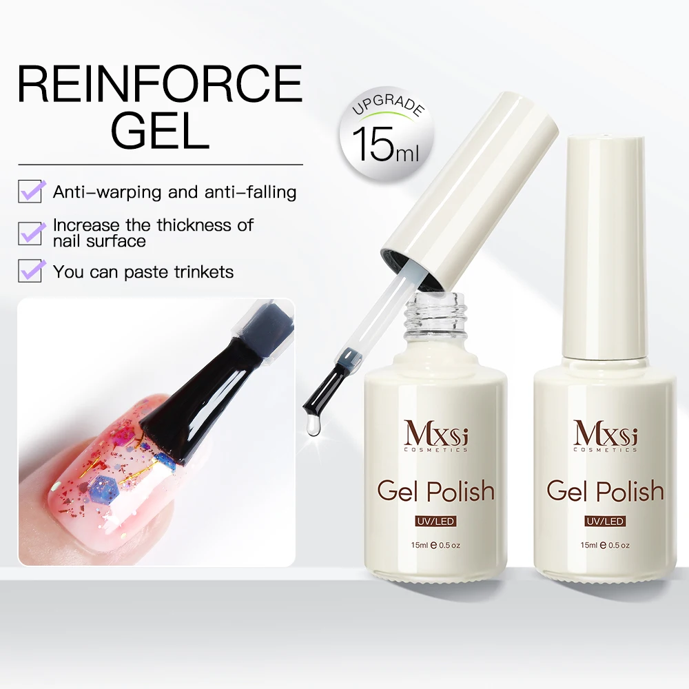 15 مللي المطاط قاعدة معطف ومعطف فوقي هلام مسمار البولندية طويلة الأمد نقع قبالة الأشعة فوق البنفسجية الأظافر مصباح هلام قاعدة معطف فوقي إنهاء مسمار الفن الورنيش #3