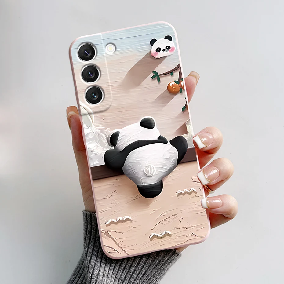 Etui na Samsung Galaxy S22 S 22 Plus Ultra etui na telefon Cute Rabbit Panda Soft TPU cukierki Coque dla Samsung S22 S22 Funda — zdjęcie 5